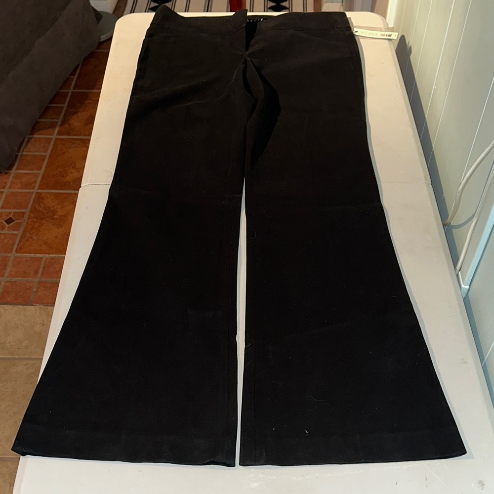 NWT Theory Black Wide Leg Boot Cut Pants